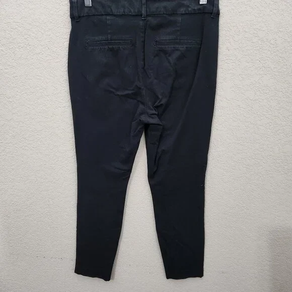 Old Navy Pants Womens Size 6 High Rise Pixie Skinny Ankle Black - Picture 5 of 12
